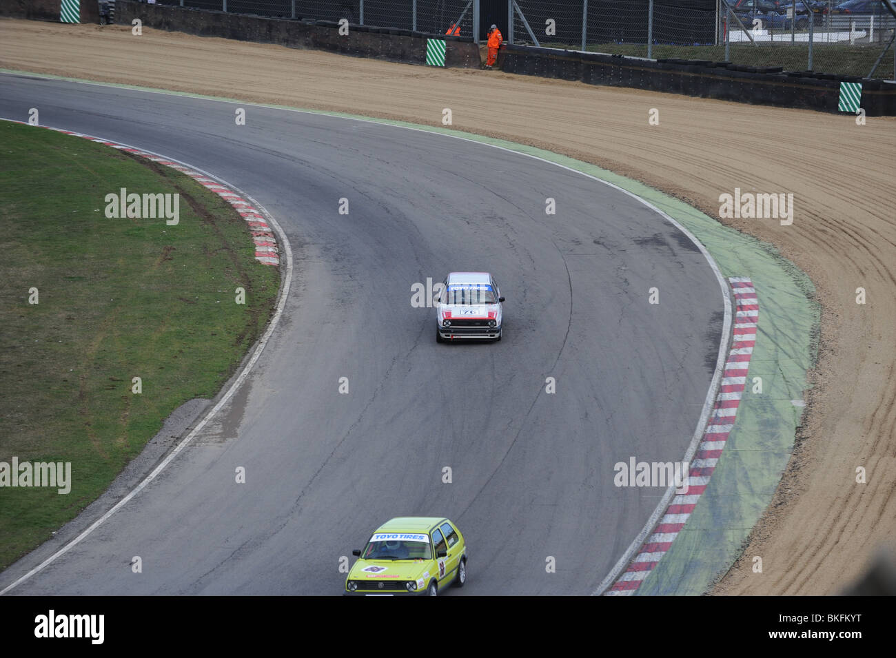 Auto in gara di Brands Hatch Foto Stock