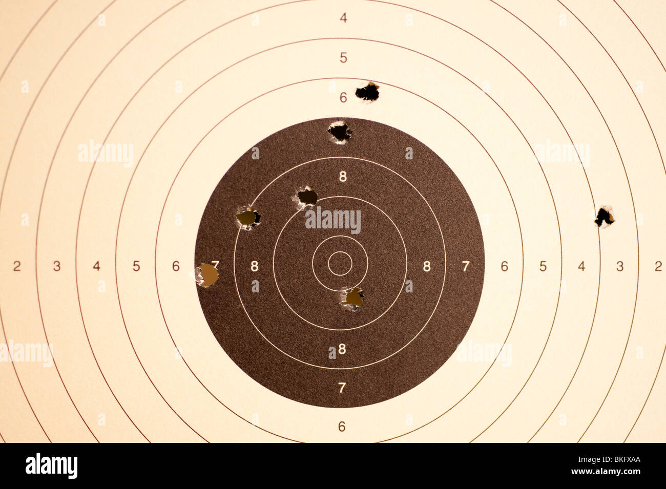 Air Rifle bersaglio Foto Stock