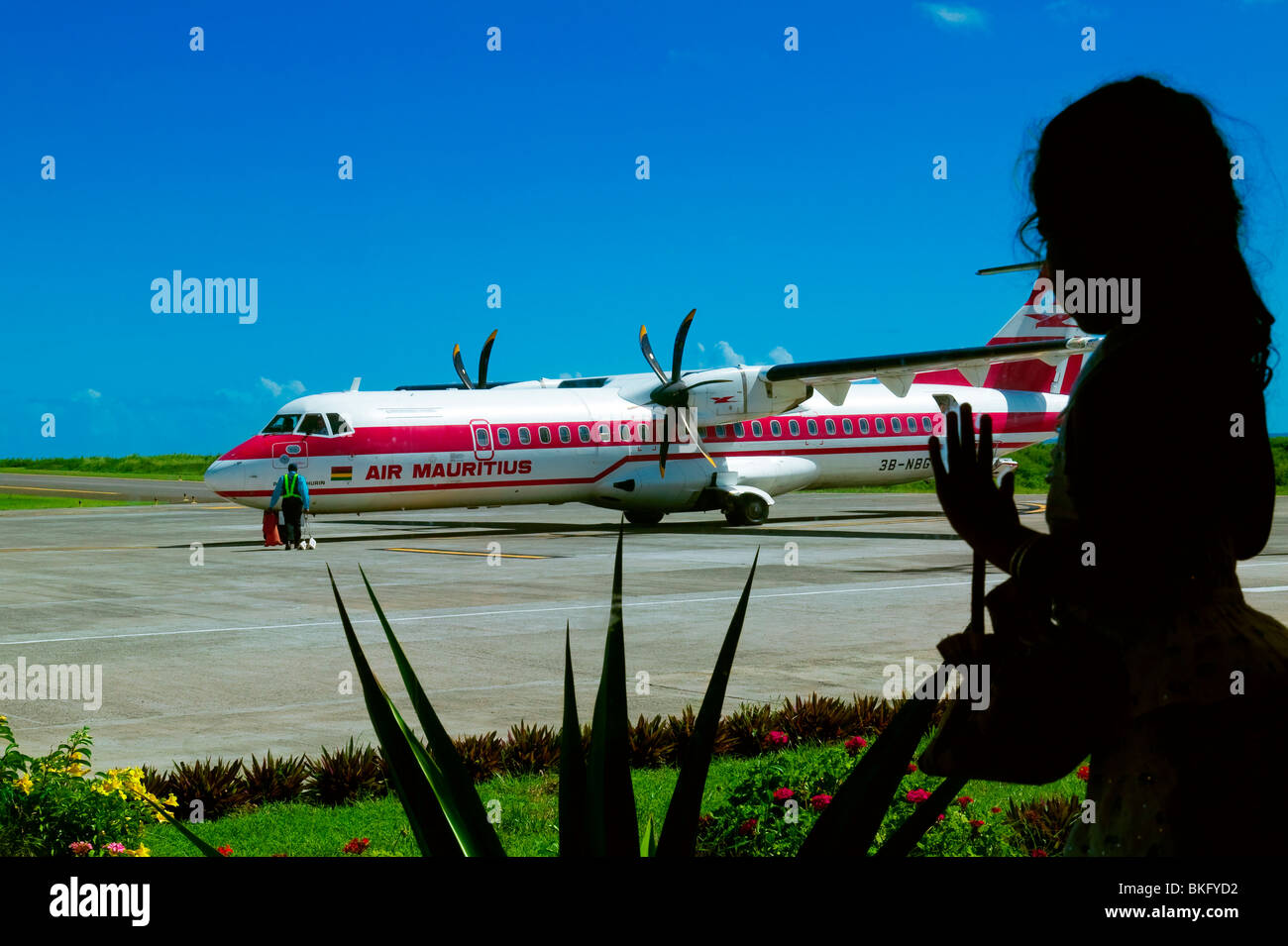 Aeroporto di ISOLA RODRIGUES, Repubblica di Mauritius Foto Stock
