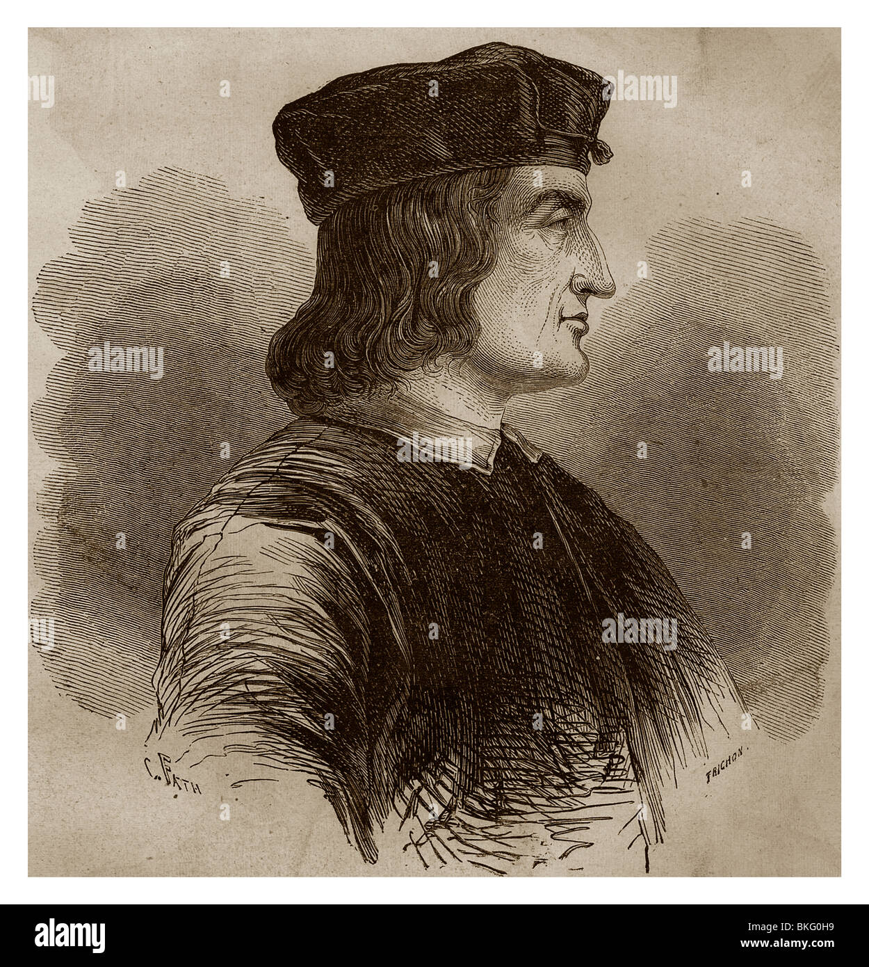 Aldus Manutius (1449-1515): Italiano Printer-Publisher. Foto Stock