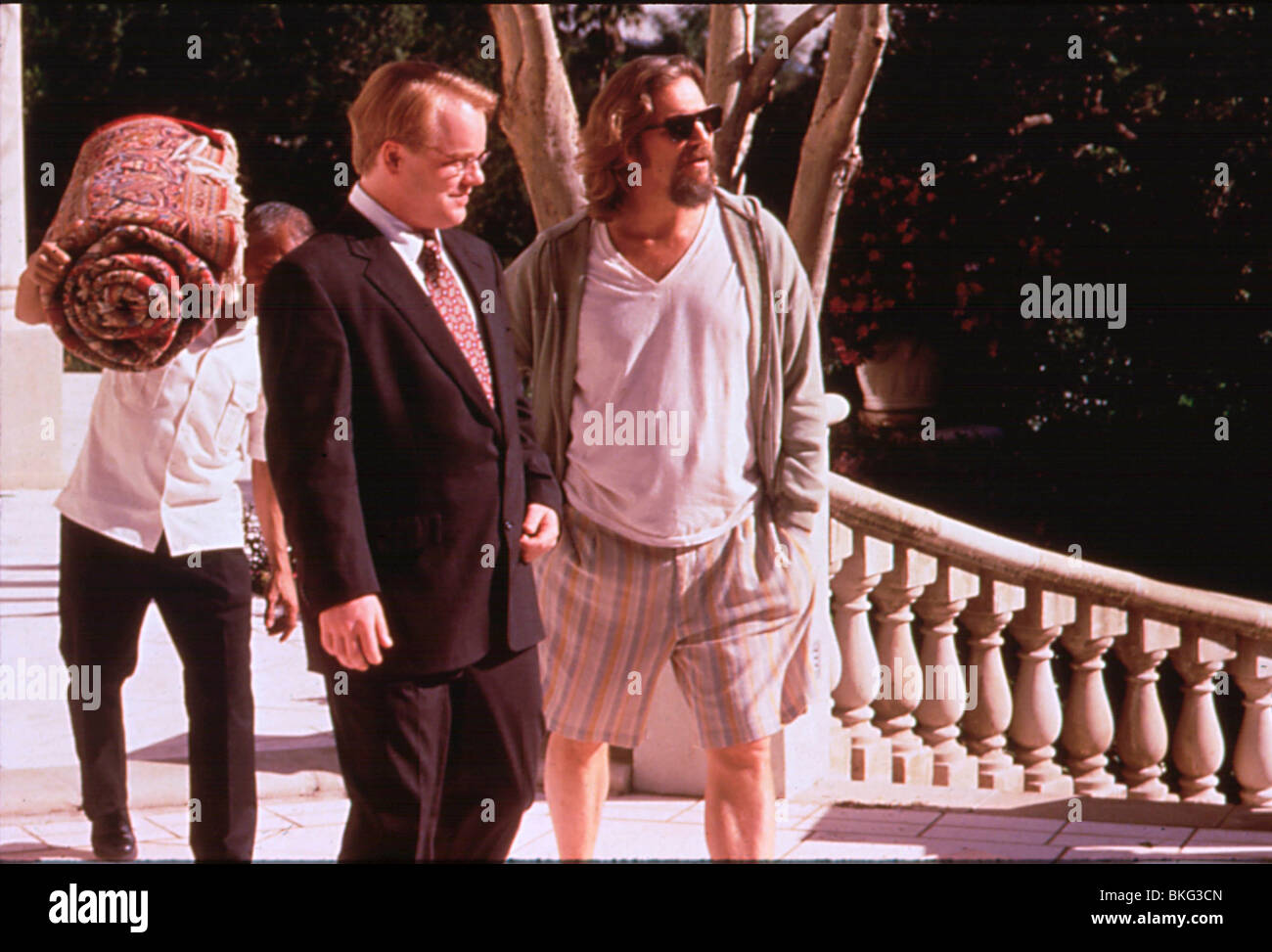 Il grande Lebowski (1998) Philip Seymour Hoffman, Jeff Bridges BLKI 058 Foto Stock