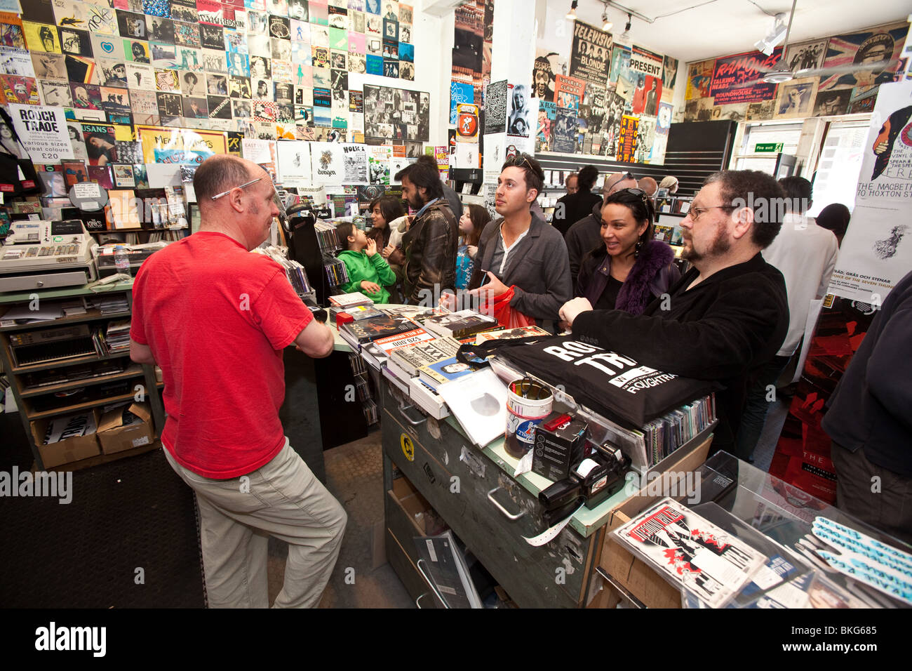 Rough Trade shop record, Talbot Road, Londra, Inghilterra. Foto Stock