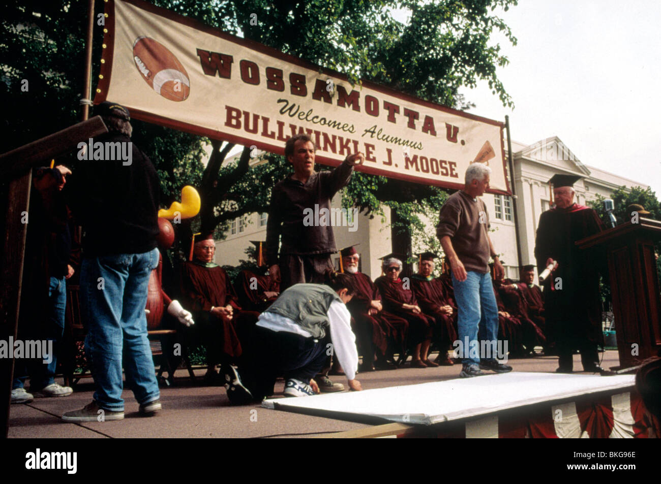 Le riprese di produzione (ALT) ubicazione (ALT) dietro le quinte (ALT) SUL SET (ALT) O/S " LE AVVENTURE DI ROCKY E BULLWINKLE' Foto Stock