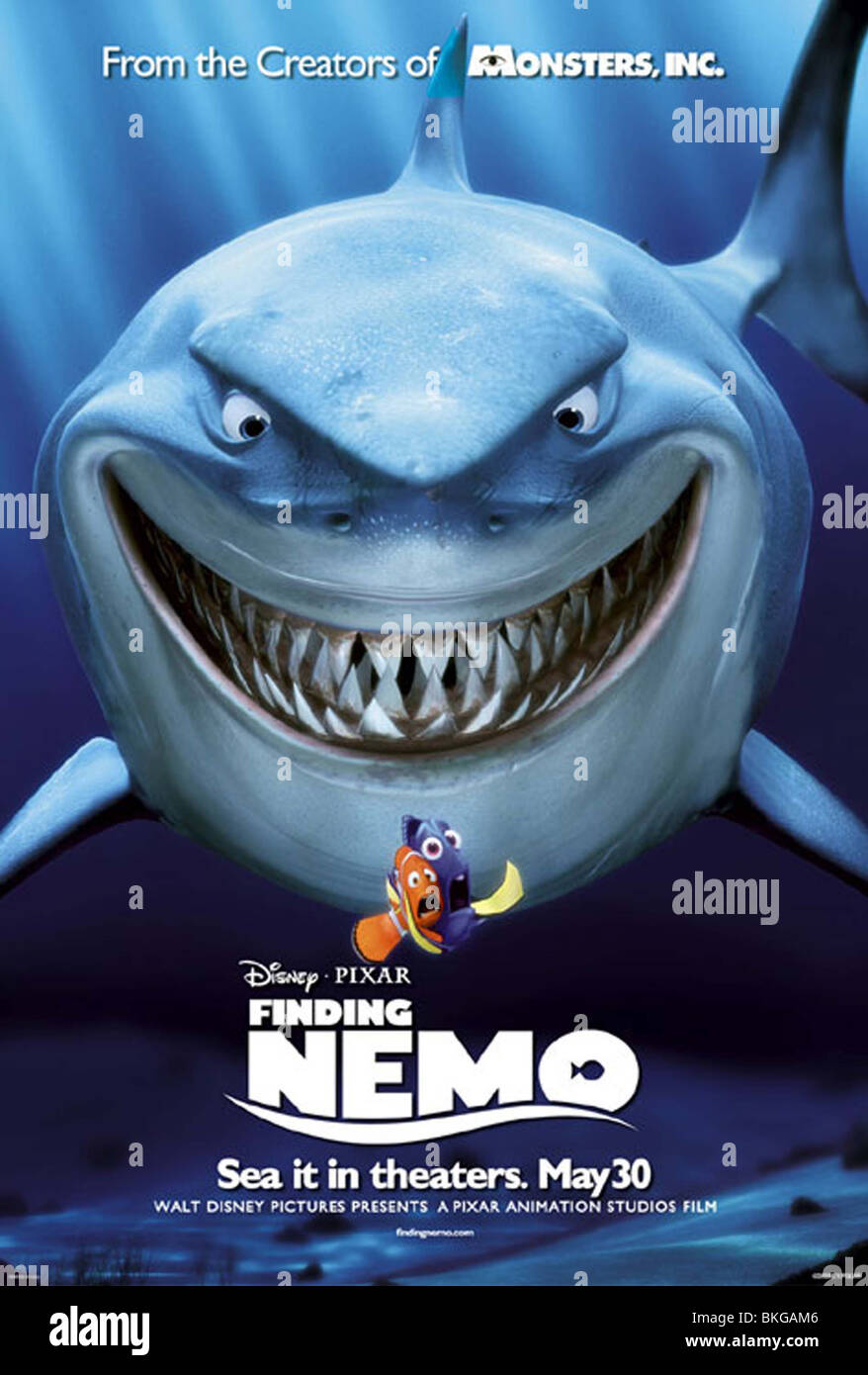 Alla ricerca di Nemo (2003) POSTER CREDITO ANIMAZIONE DISNEY FINN 001-POST Foto Stock