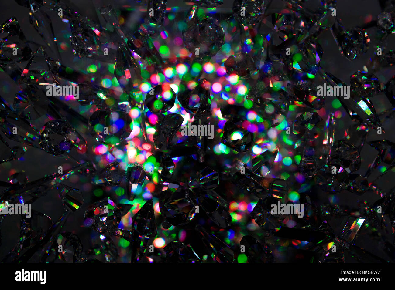 Giochi di luce colorata Foto Stock