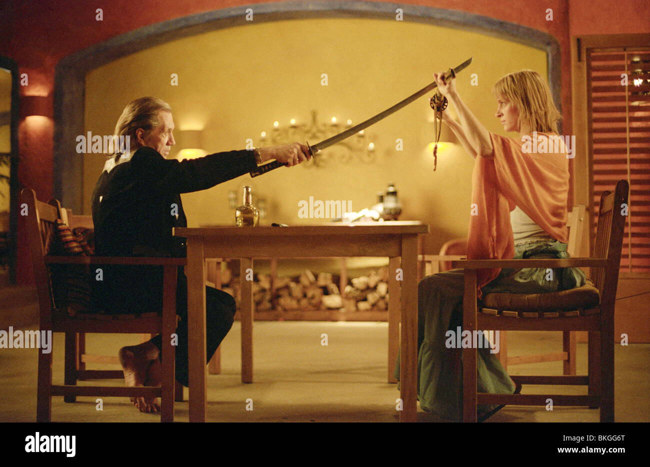 KILL BILL: Volume 2 (2004) DAVID CARRADINE, Uma Thurman KBL2 001-002 Foto Stock