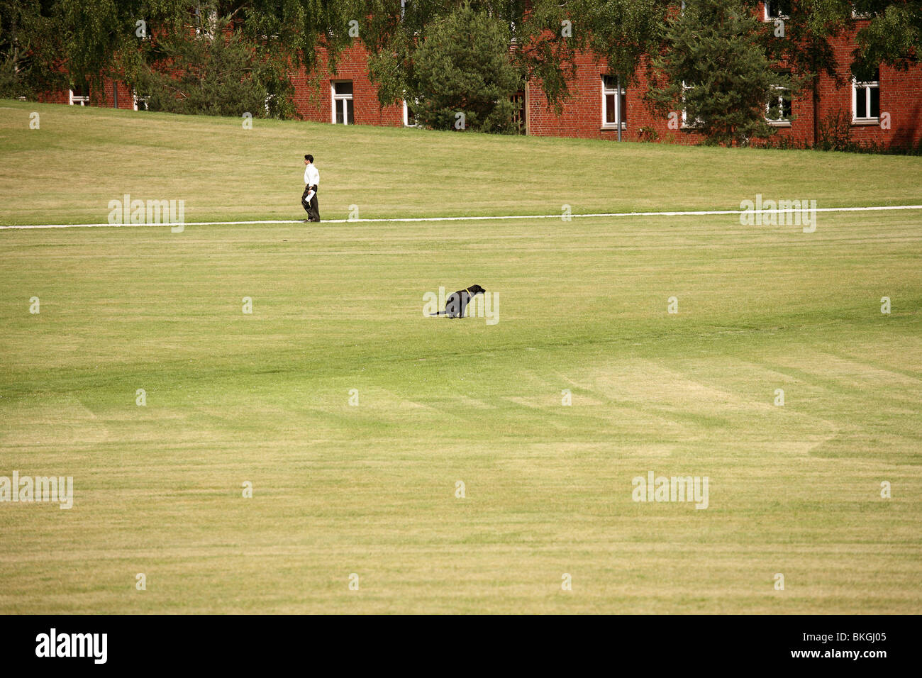 Il parco del campus, Jacobs University Bremen, Germania Foto Stock