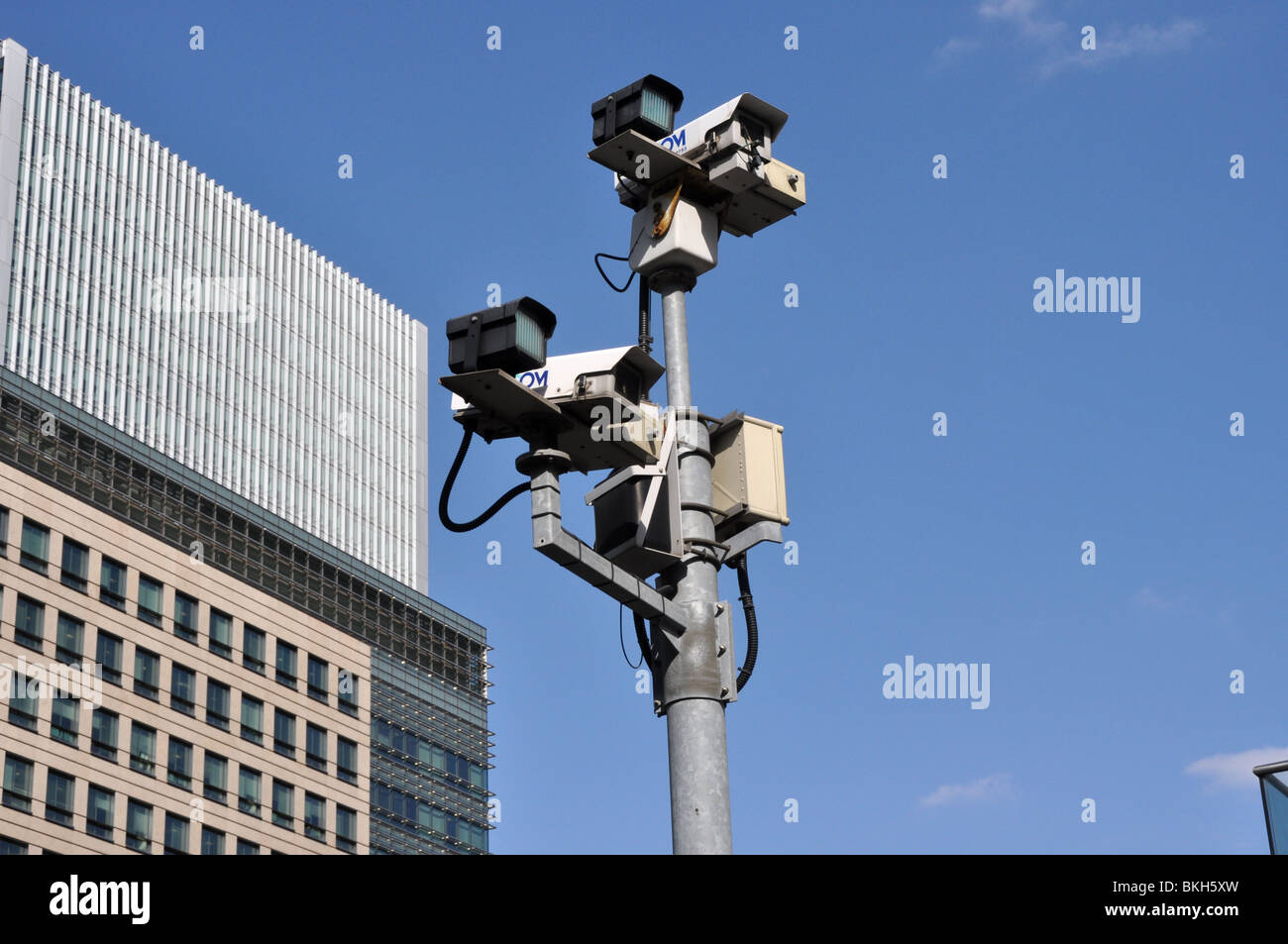 Una videocamera di sorveglianza sistema Londra Inghilterra REGNO UNITO Foto Stock