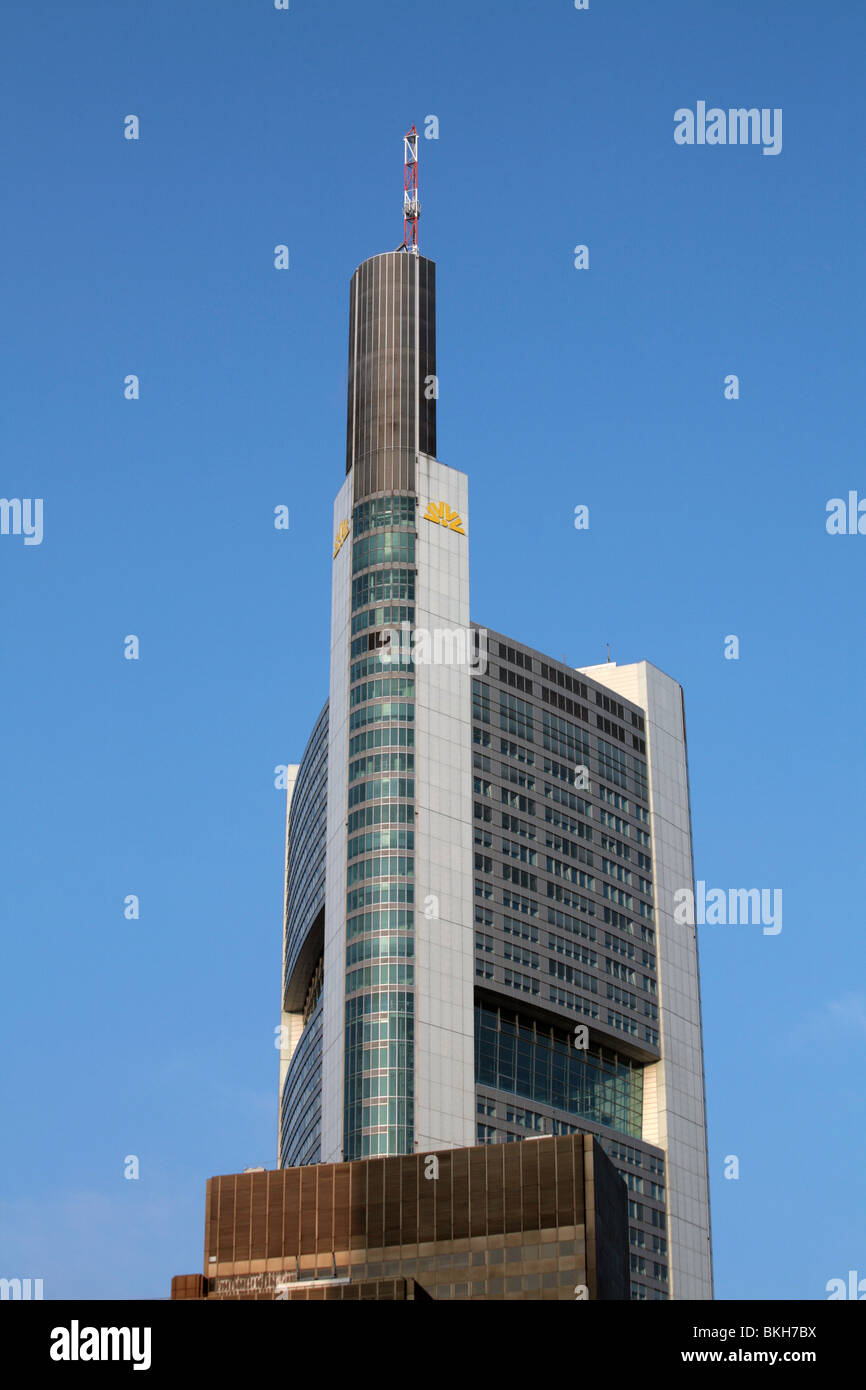 Moderno edificio di Francoforte am Main Germania Foto Stock