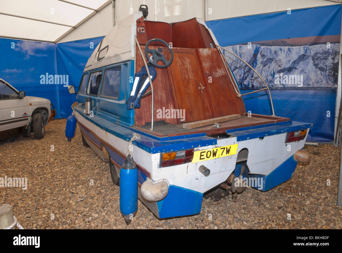 Richard Hammond's Dampervan, mondo di Top Gear, National Motor Museum di Beaulieu, Brockenhurst, Hampshire, Regno Unito - 2009 Foto Stock
