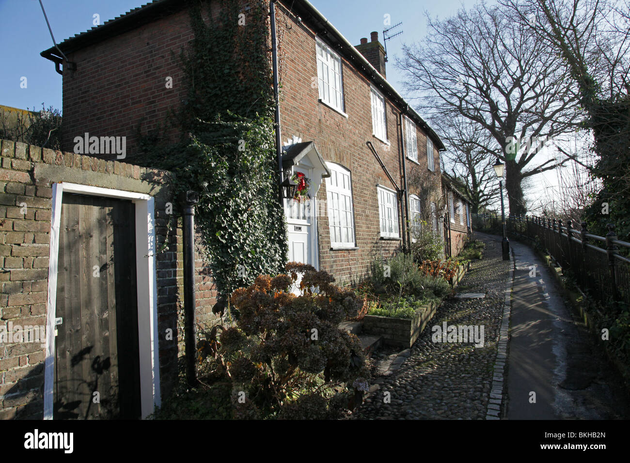 Case tipiche che formano il comune di segale in East Sussex, England, Regno Unito Foto Stock
