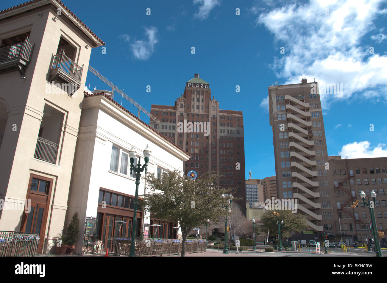 Edifici moderni nel centro di El Paso, Texas Foto Stock