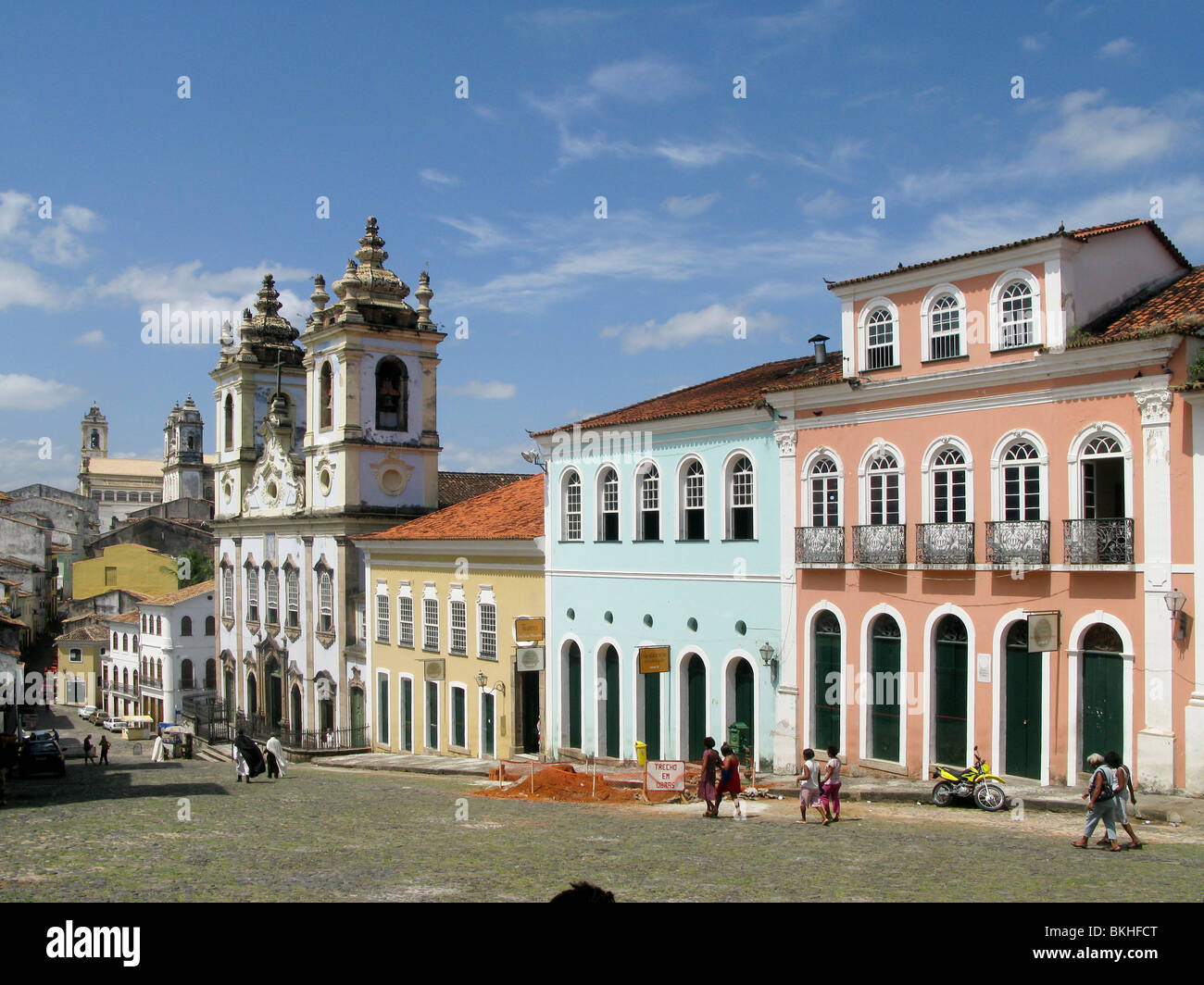 Pelourinho vecchio centro storico di Salvador de Bahia, Brasile Foto Stock