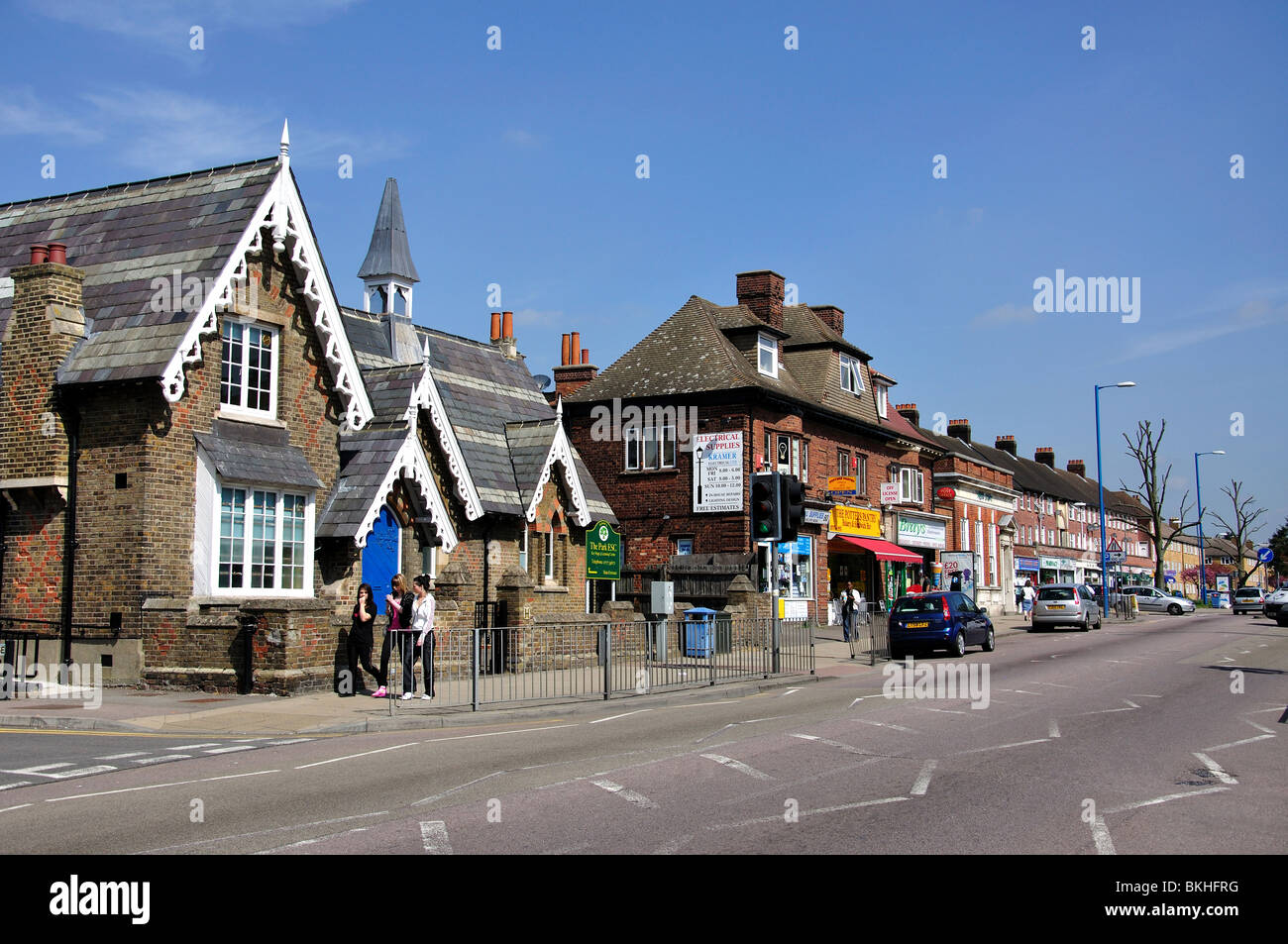 High Street, Potters Bar, Hertfordshire, England, Regno Unito Foto Stock