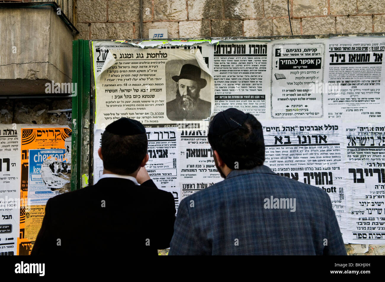 Scena quotidiana di Mea Shearim quartiere di Gerusalemme. Foto Stock