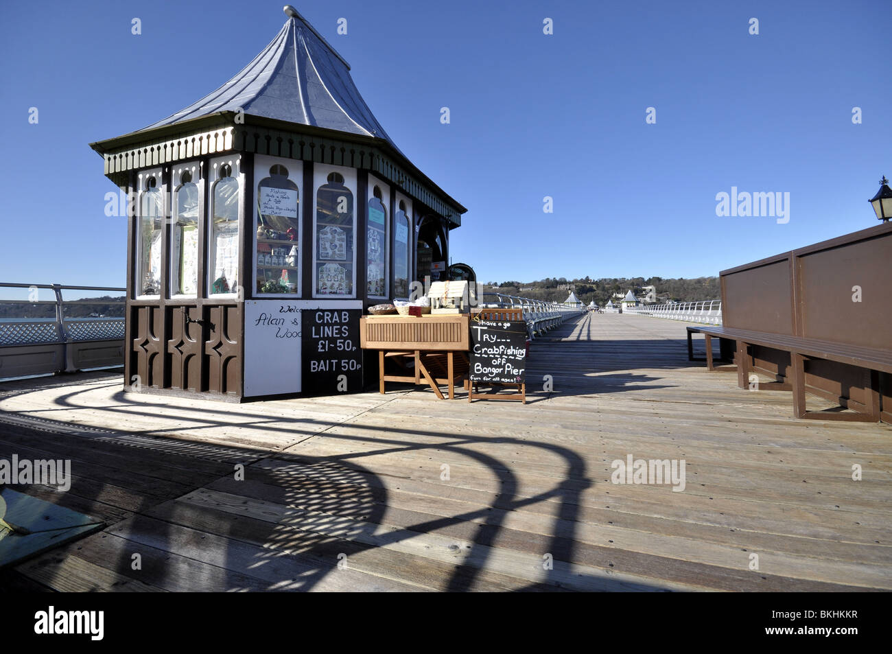 Bangor Pier North Wales UK Foto Stock