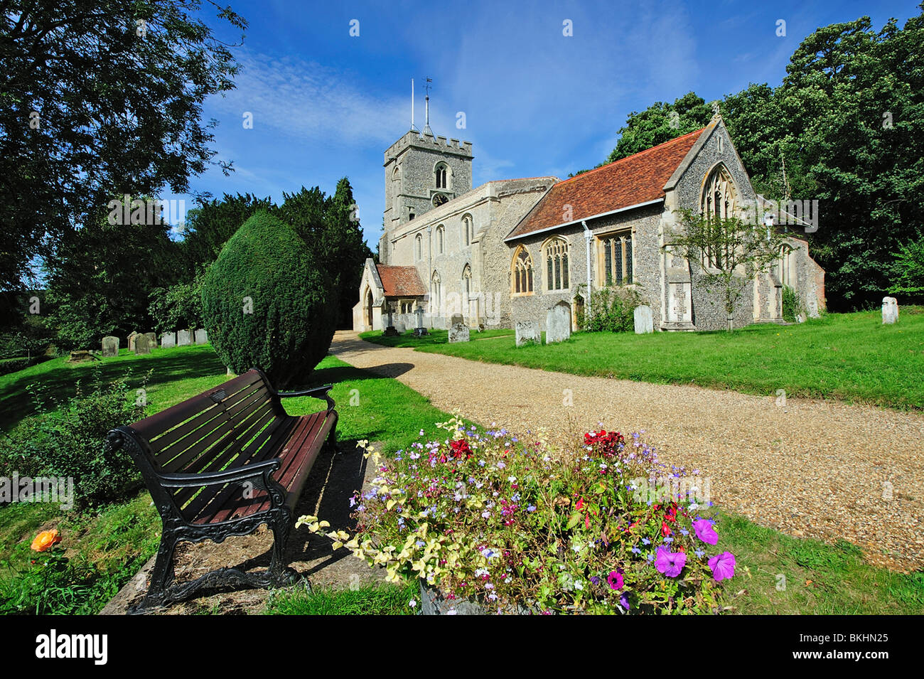 La Basilica di San Pietro, Benington, Herts, Regno Unito Foto Stock