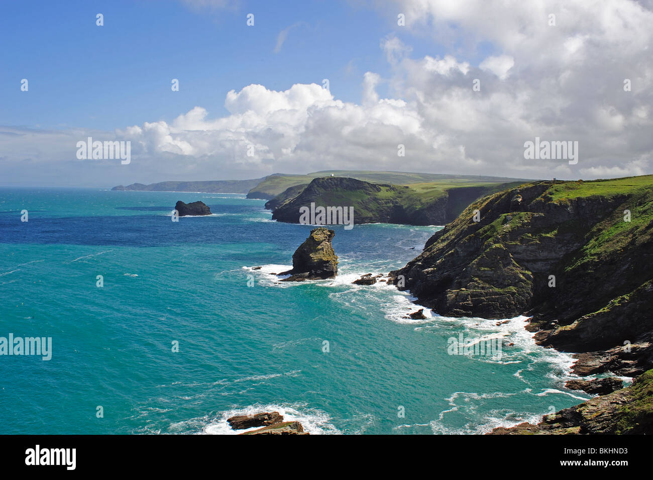 Boscastle costa, Cornwall, Regno Unito Foto Stock