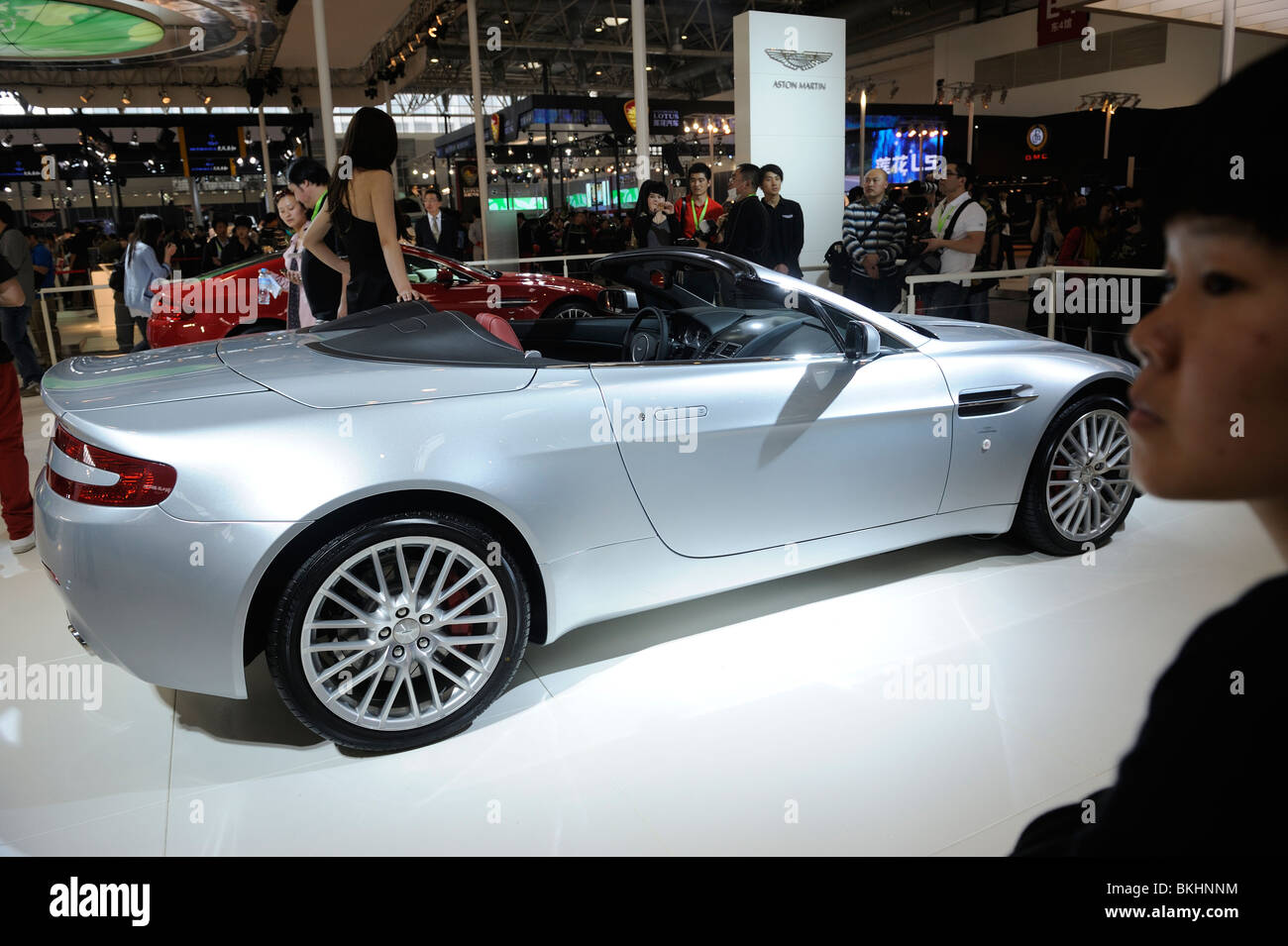 Aston Martin Vantage V8 presso il Beijing Auto Show 2010. Foto Stock