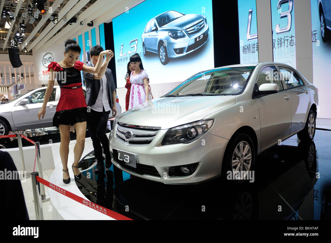 BYD stand presso il Beijing Auto Show 2010. Foto Stock