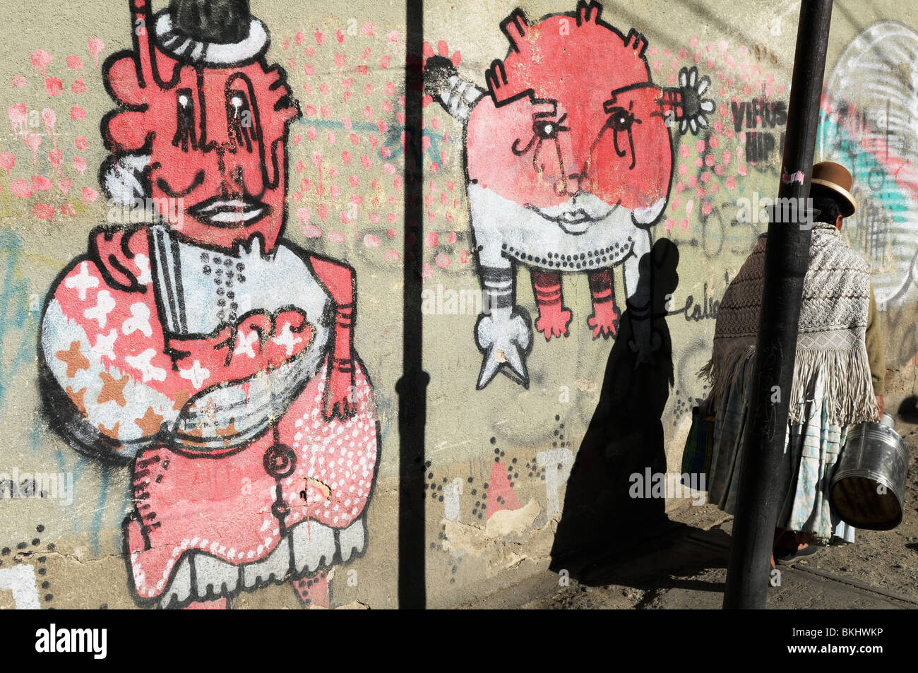 Scena da La Paz - Bolivia Foto Stock