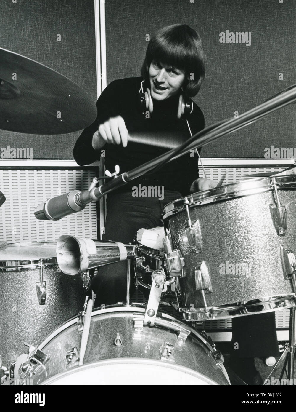 HOLLIES - batterista Bobby Elliott circa 1969 Foto Stock