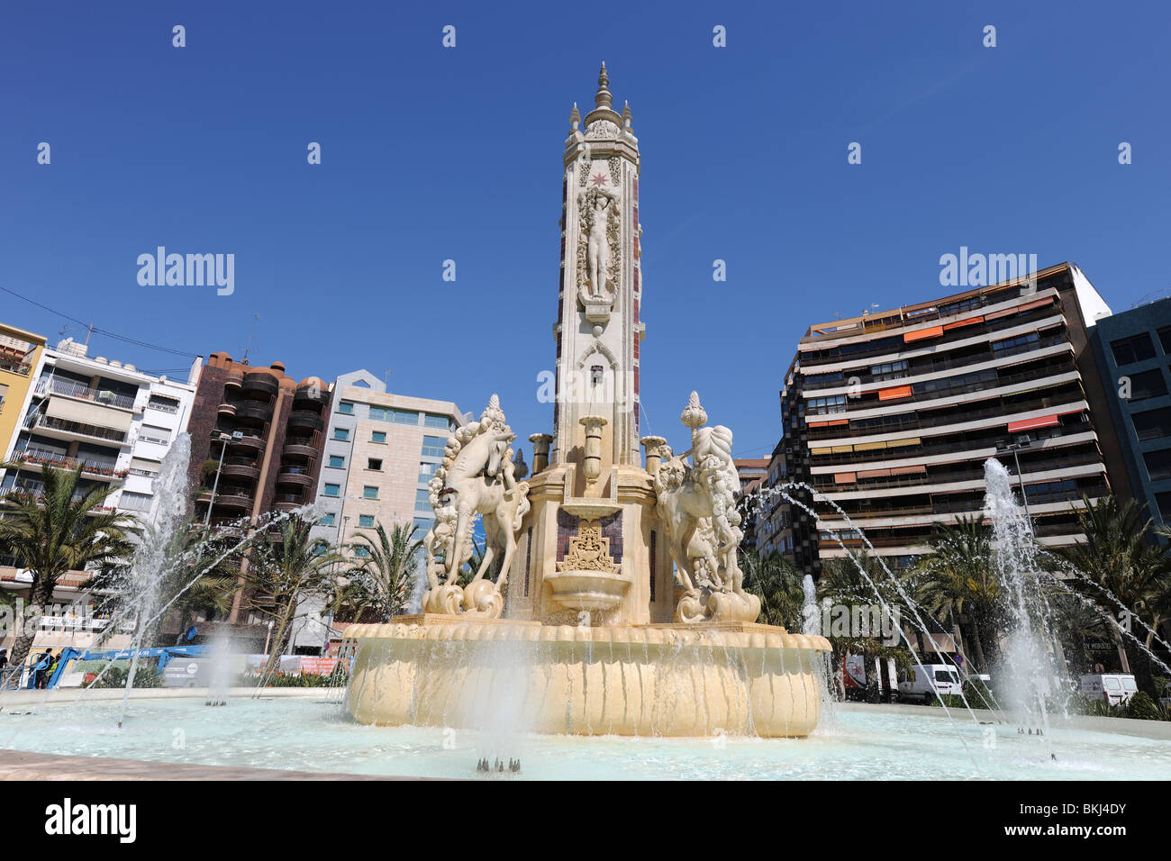 Plaza de Los Luceros, Alicante / Alacant, Provincia di Alicante, Comunidad Valenciana, Spagna Foto Stock