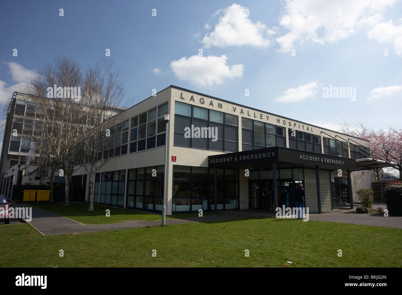 Pronto soccorso a Lagan Valley Hospital liverpool city centre County Antrim Irlanda del Nord Regno Unito Foto Stock