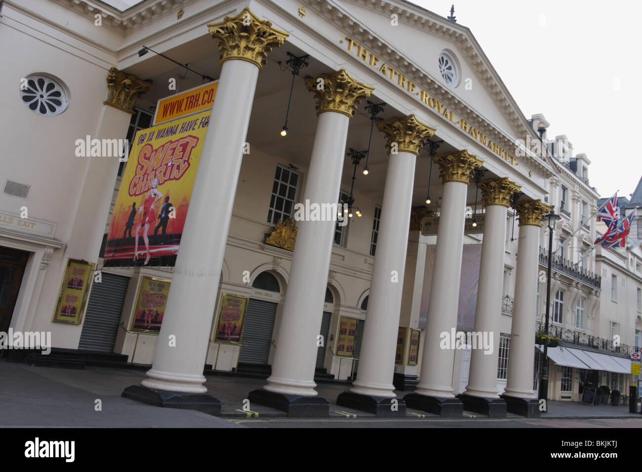 Il Theatre Royal Haymarket,aperto il 4° luglio 1821. Foto Stock