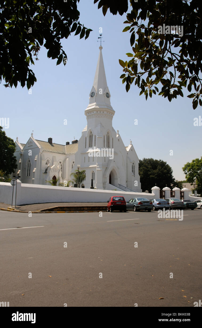 Neo struttura gotica Swartland riforma olandese la Chiesa Madre in Malmesbury Western Cape Sud Africa Foto Stock