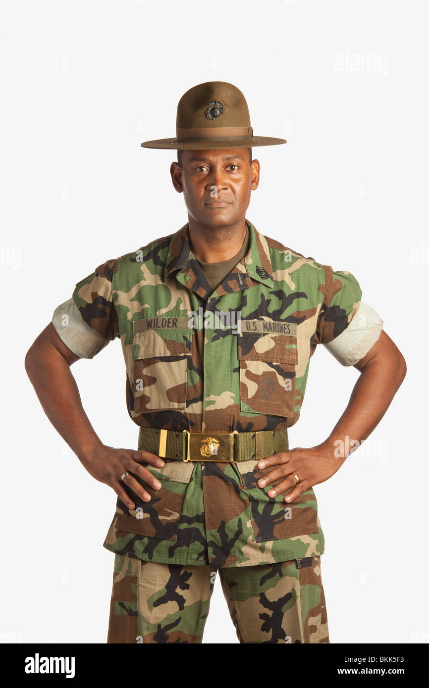 Un uomo militare Foto Stock