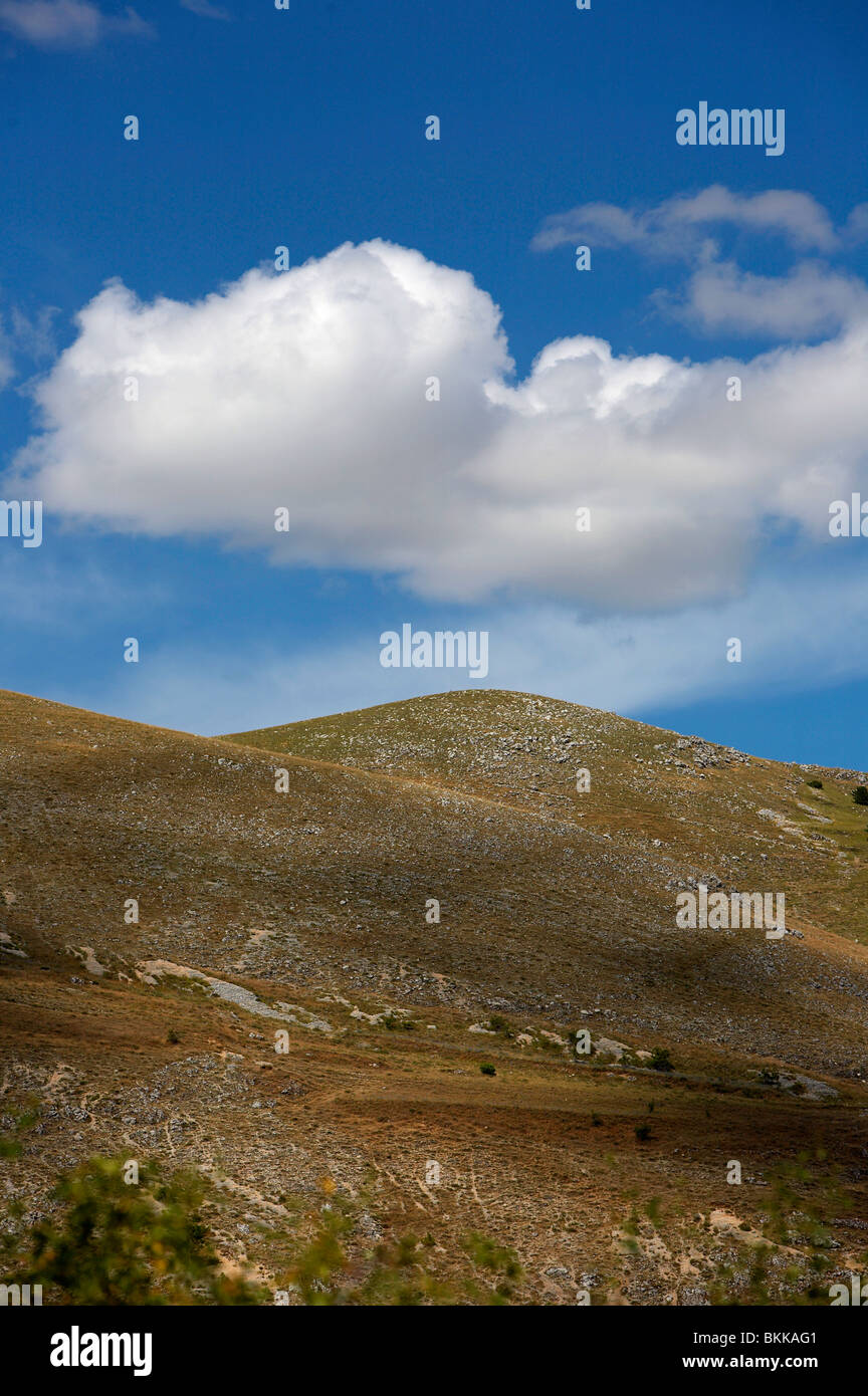 Un perfetto giorno di agosto in Abruzzo Foto Stock