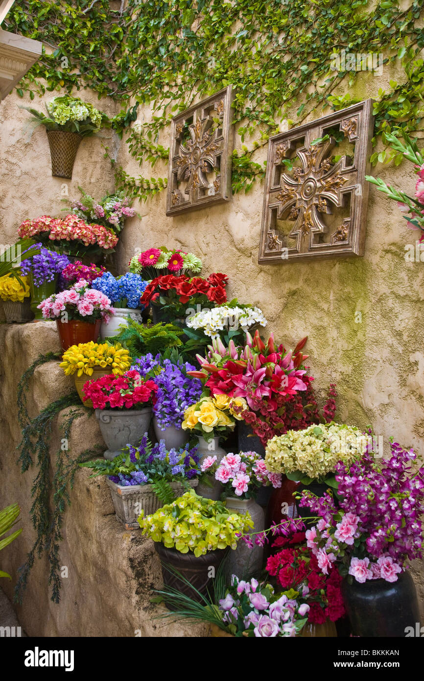 Display di fiori in Terra Santa esperienza attrazione in Orlando Florida Foto Stock