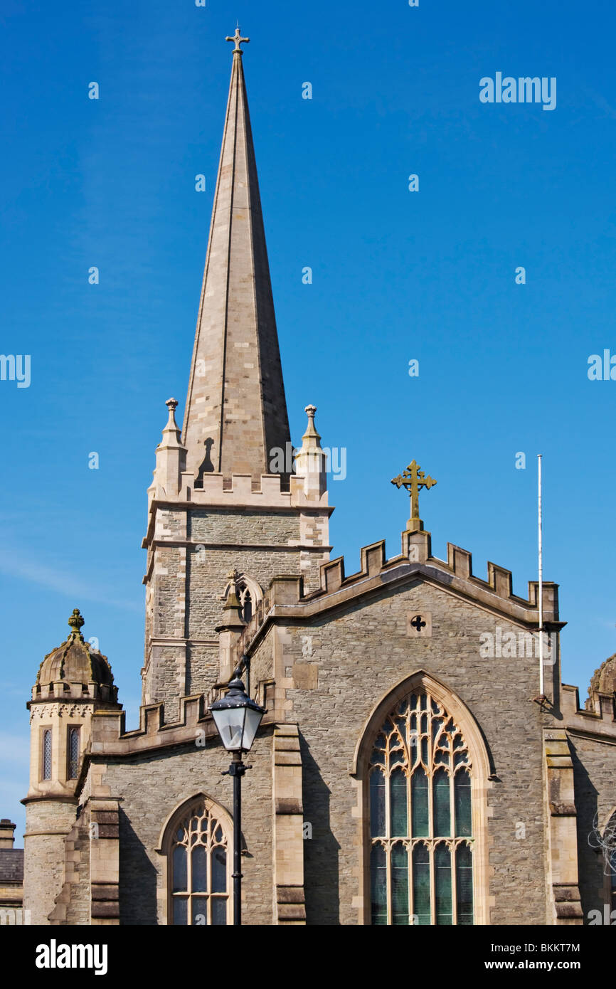 St Columb la cattedrale della città di Derry, nella contea di Derry, Irlanda del Nord Foto Stock