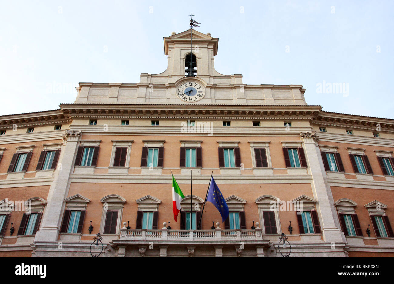 Montecitorio palazzo è un edificio di Roma in cui la Camera dei Deputati della Repubblica Italiana Foto Stock