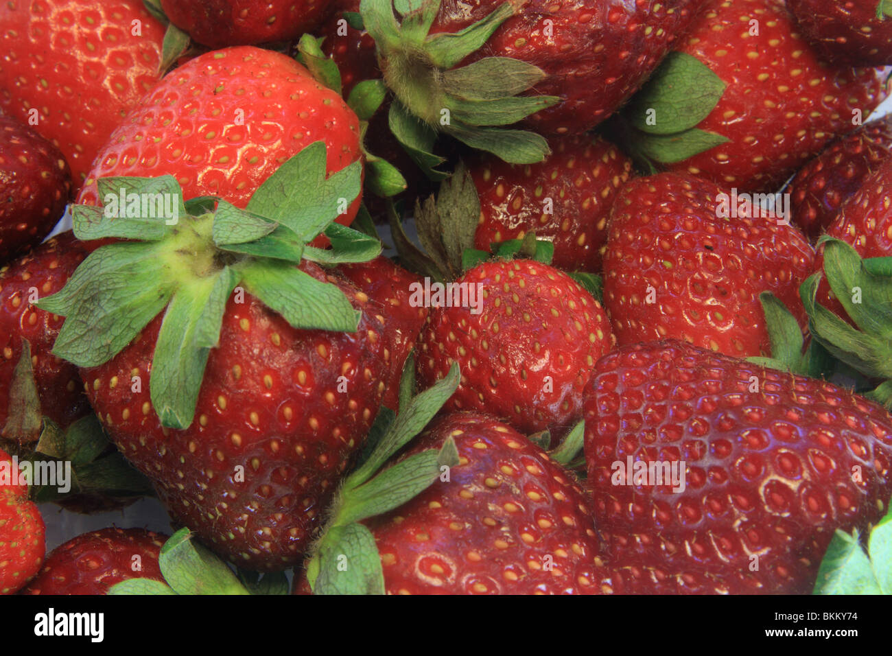 Fragola texture di sfondo Foto Stock