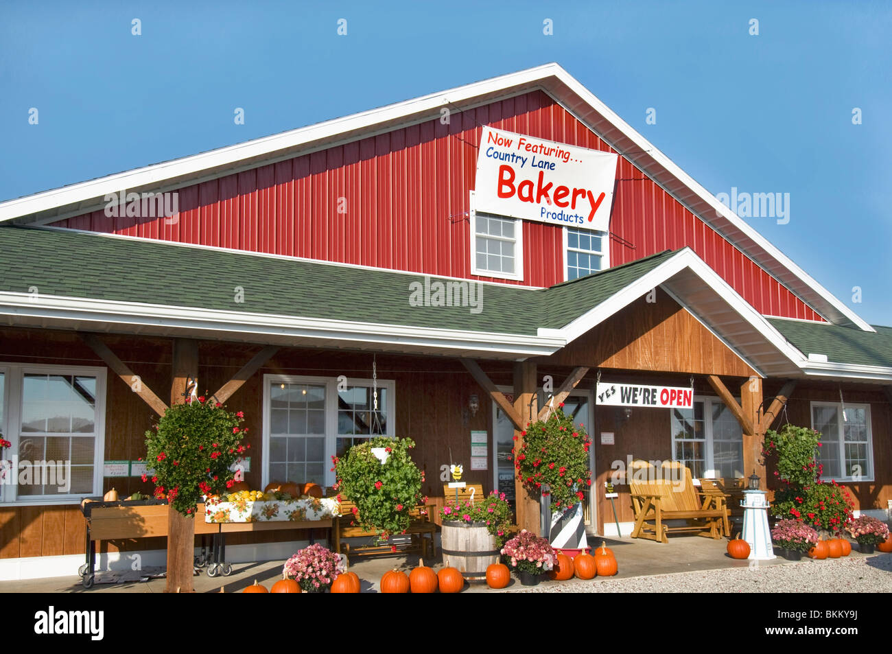 Dutch Country Market in Middlebury, Indiana è una struttura a conduzione familiare con molte specialità Amish, Foto Stock