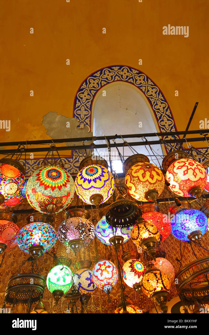 Istanbul, il Grand Bazaar, Kapalicarsi, Kapali Carsi, negozi di shopping Foto Stock