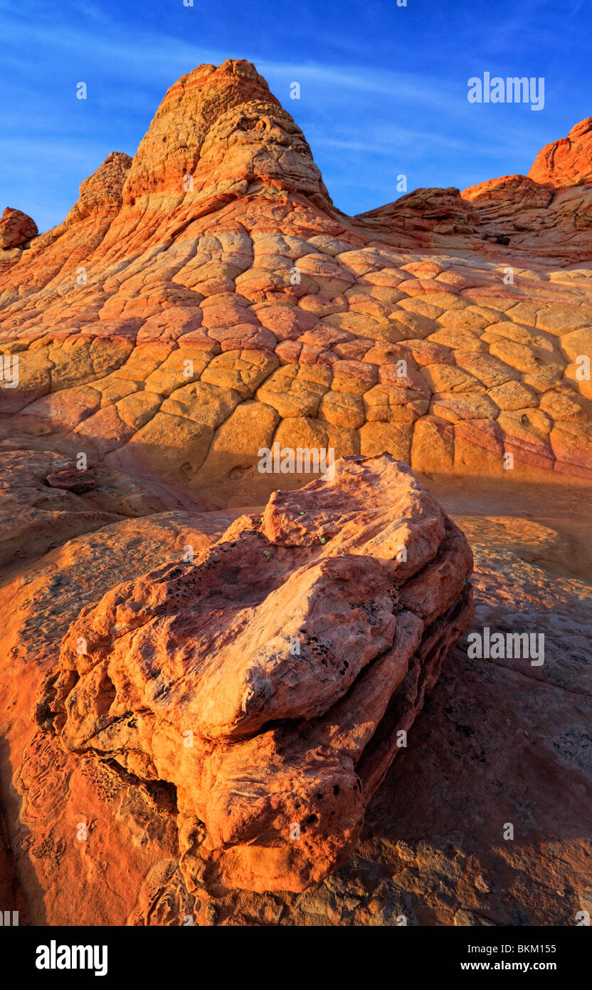 Le formazioni rocciose in Vermiglio scogliere monumento nazionale, Arizona Foto Stock