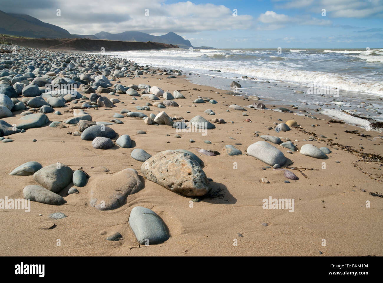 Spiaggia del Llyn () Lleyn Peninsula in Galles del Nord vicino a Caernarfon Foto Stock