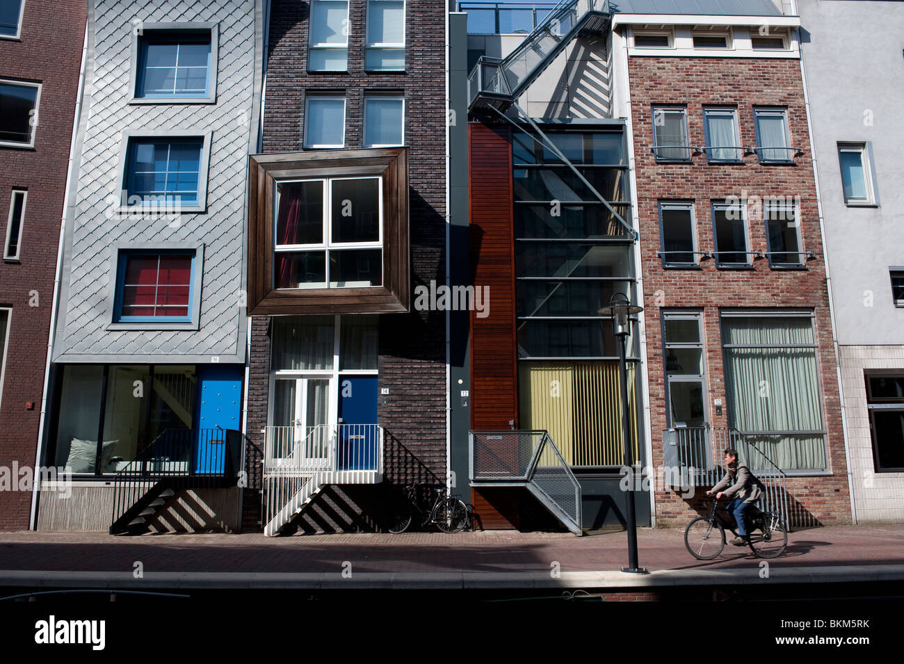 Moderno appartamento edifici nell isola di Giava quartiere di Amsterdam Paesi Bassi Foto Stock