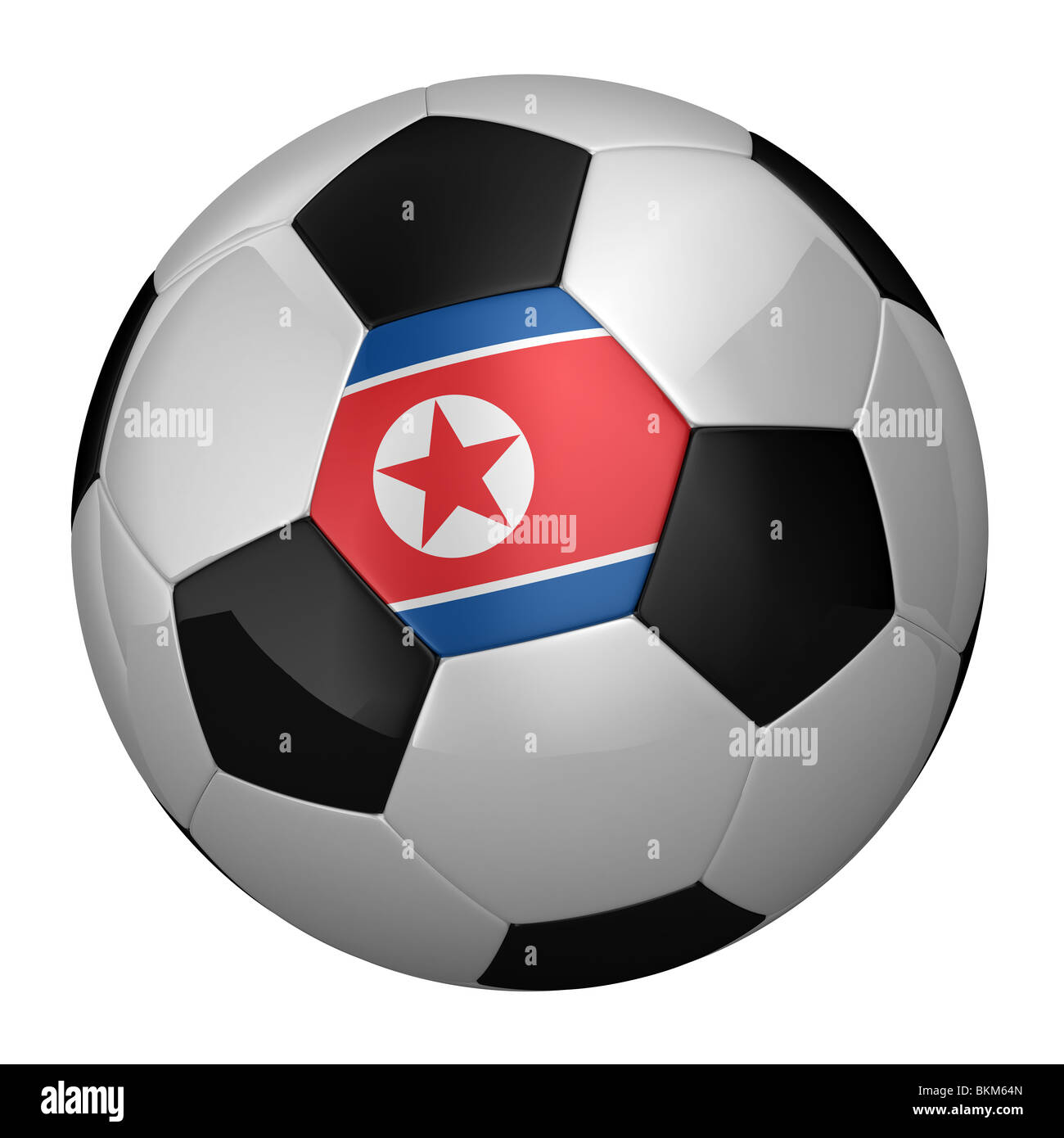 Corea del Nord Pallone da calcio Foto Stock