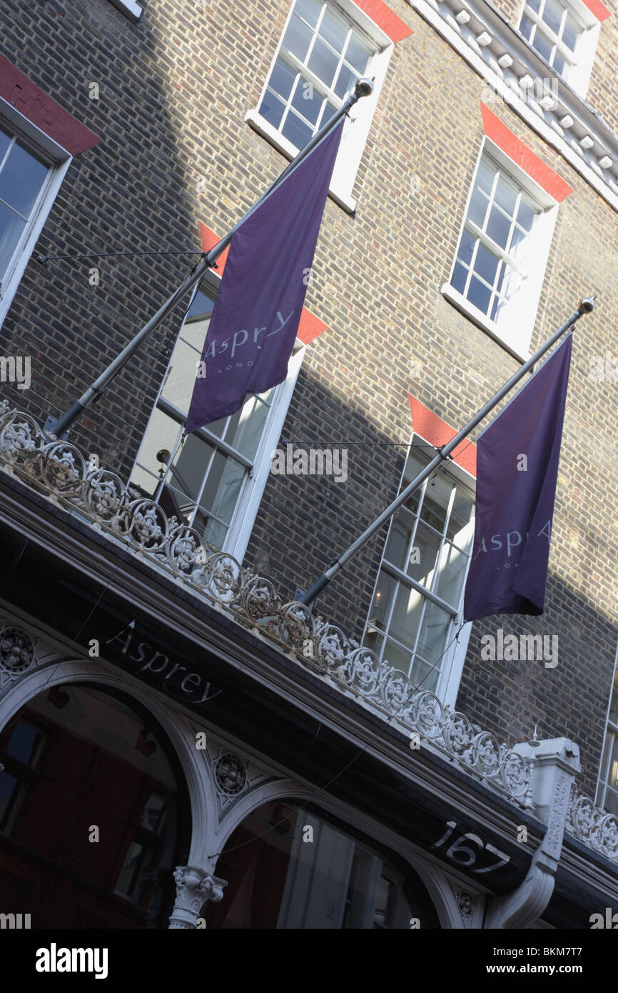 Immagine ritratto di Asprey store in New Bond Street, Londra. Foto Stock