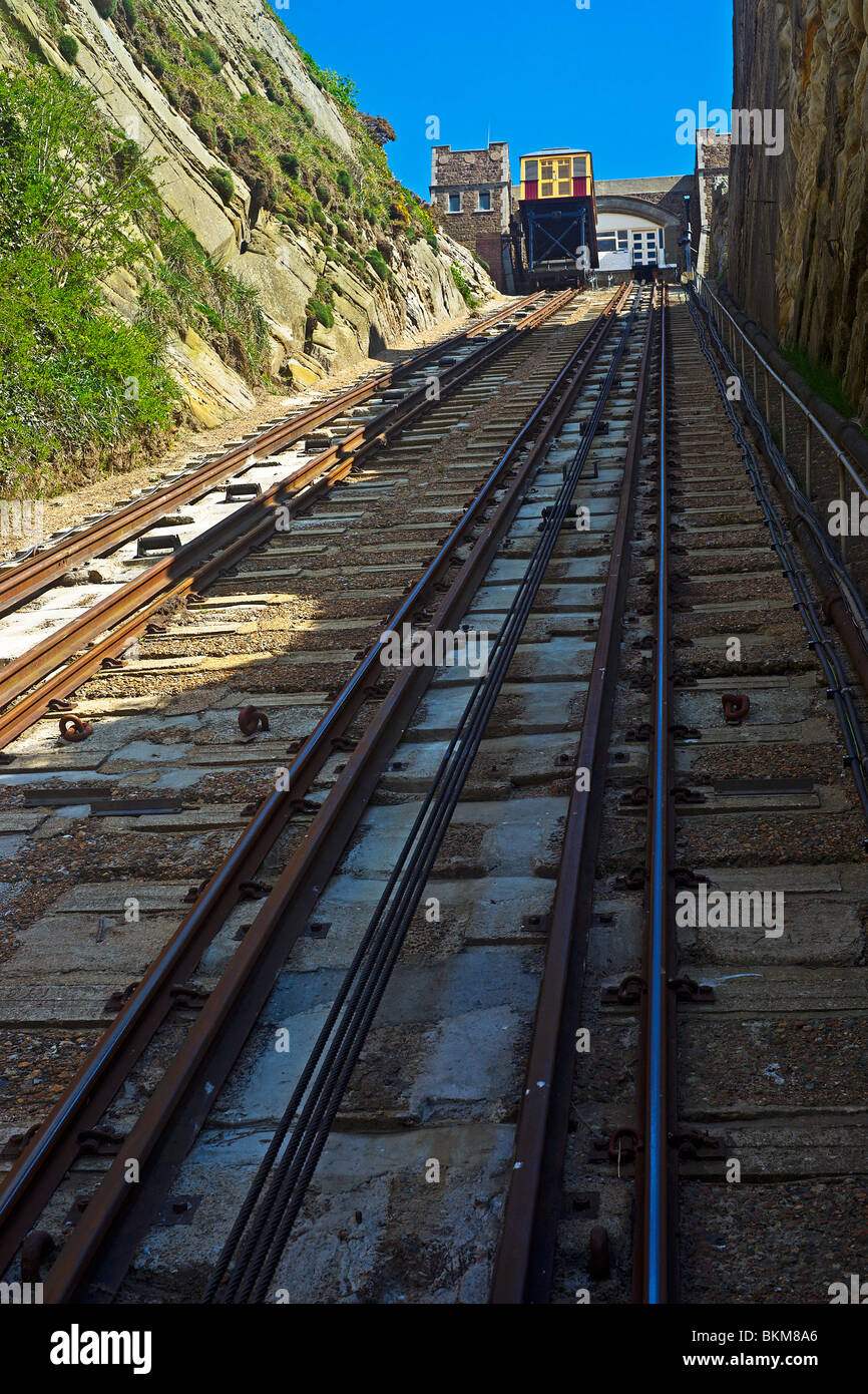 Hastings East Hill sollevare Foto Stock