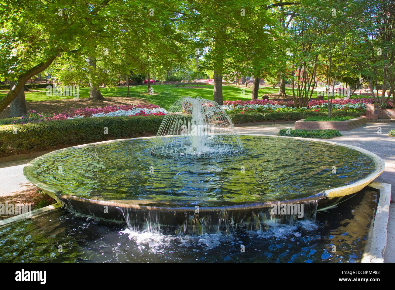 Glencairn giardino in collina della roccia Carolina del Sud Foto Stock