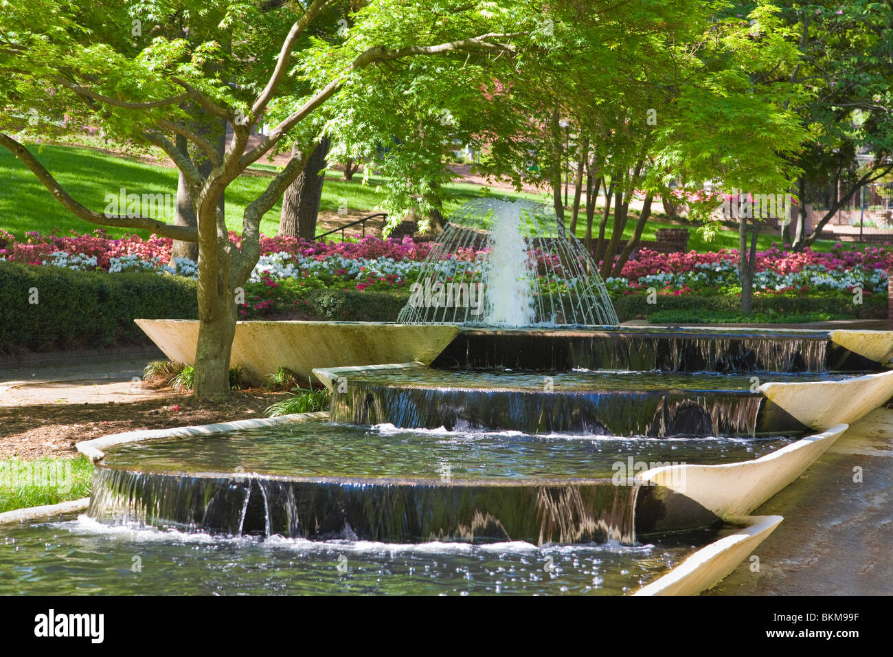 Glencairn giardino in collina della roccia Carolina del Sud Foto Stock