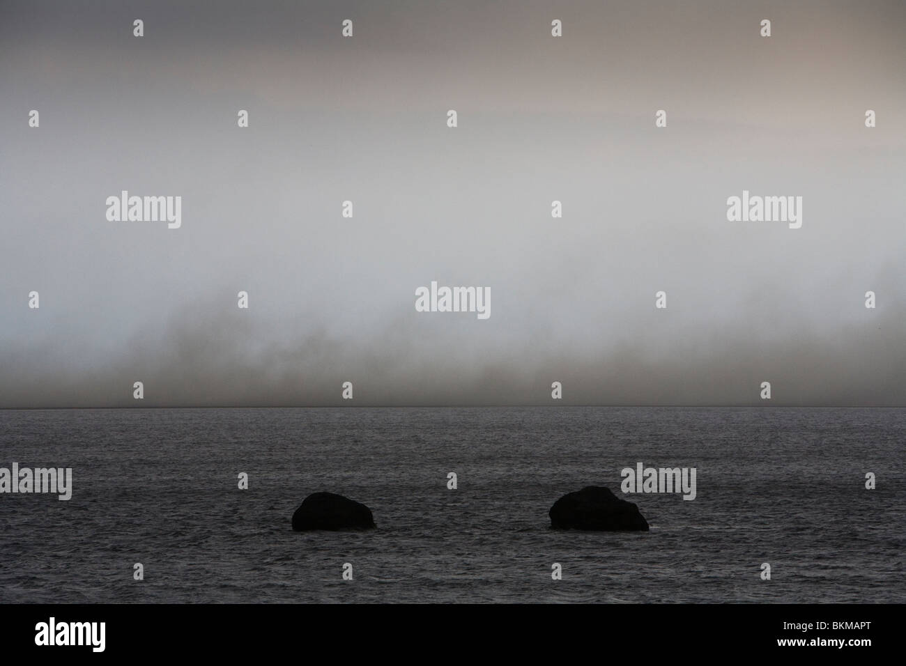 L'Islanda, 23 Aprile 2010 : ceneri vulcaniche dall'eruzione vulcanica nel ghiacciaio Eyjafjallajokull, Sud dell'Islanda. Foto Stock