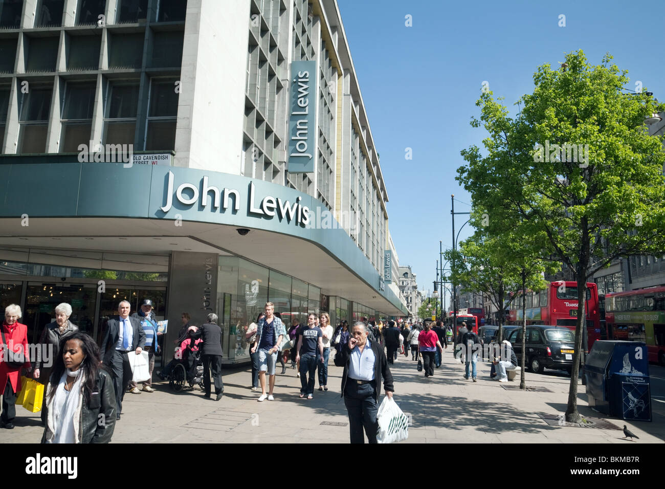 John Lewis department store in Oxford Street, London REGNO UNITO Foto Stock