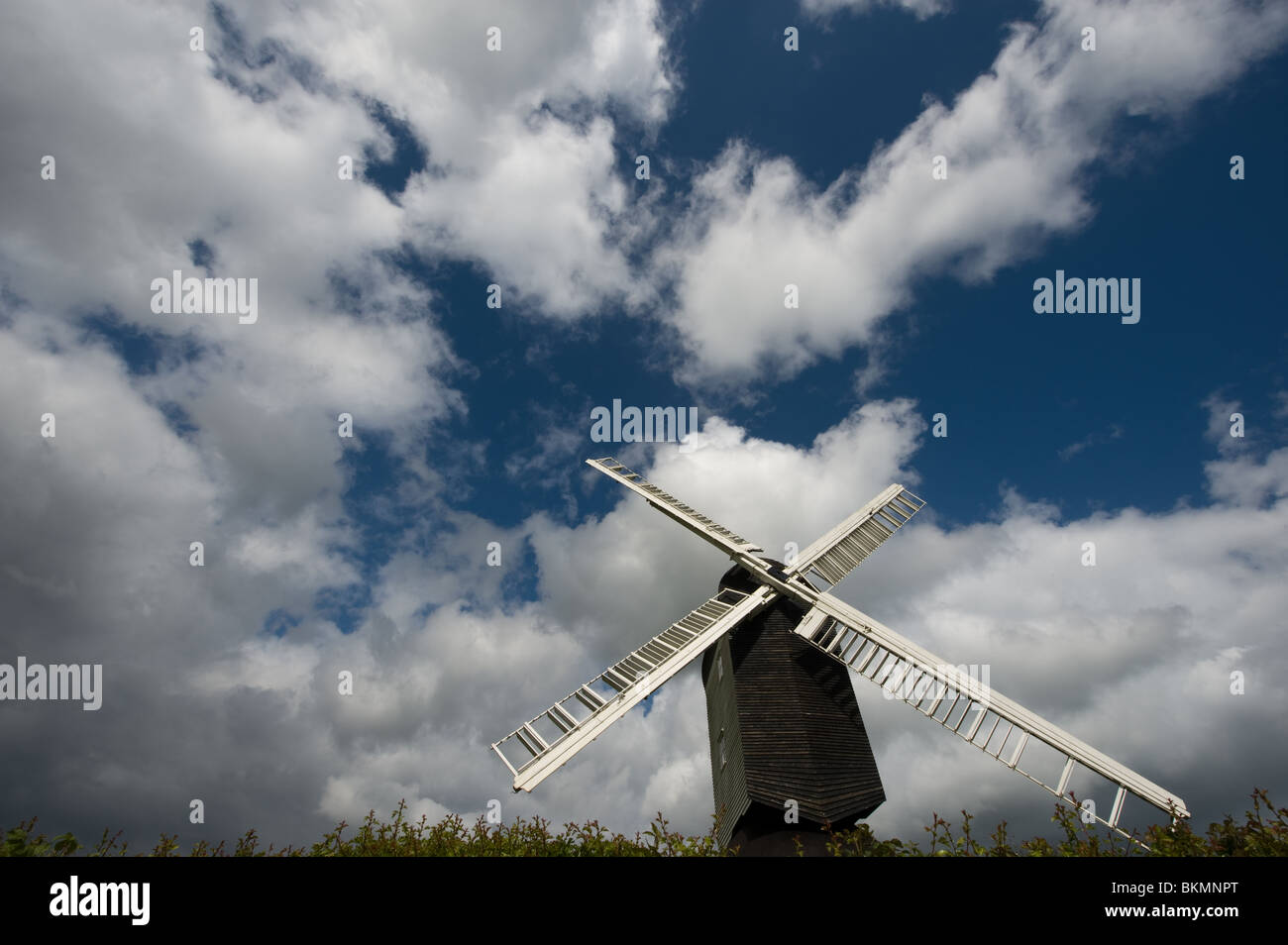 Posto di lavoro mulino a vento a Mountnessing, Essex, Inghilterra, Regno Unito Foto Stock