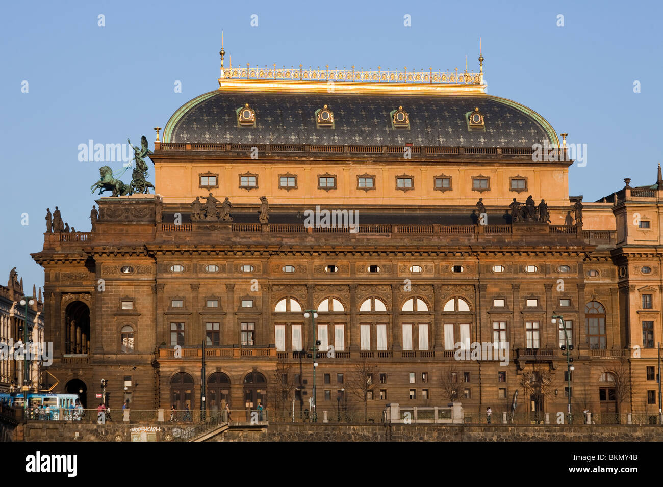 Il Teatro Nazionale (Národní divadlo), Praga, Repubblica Ceca Foto Stock
